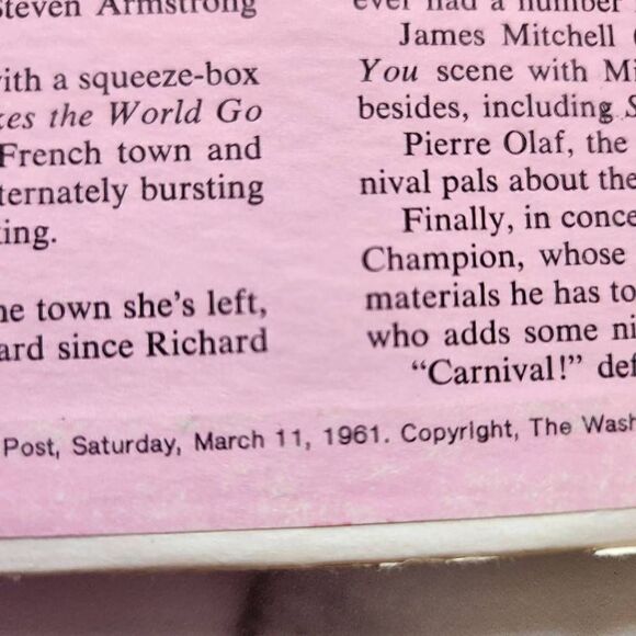 Carnival MGM musical play vinyl record 60s vintage - Picture 6 of 10